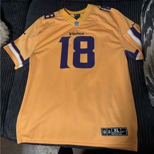 Minnesota Vikings Justin Jefferson Jersey Yellow